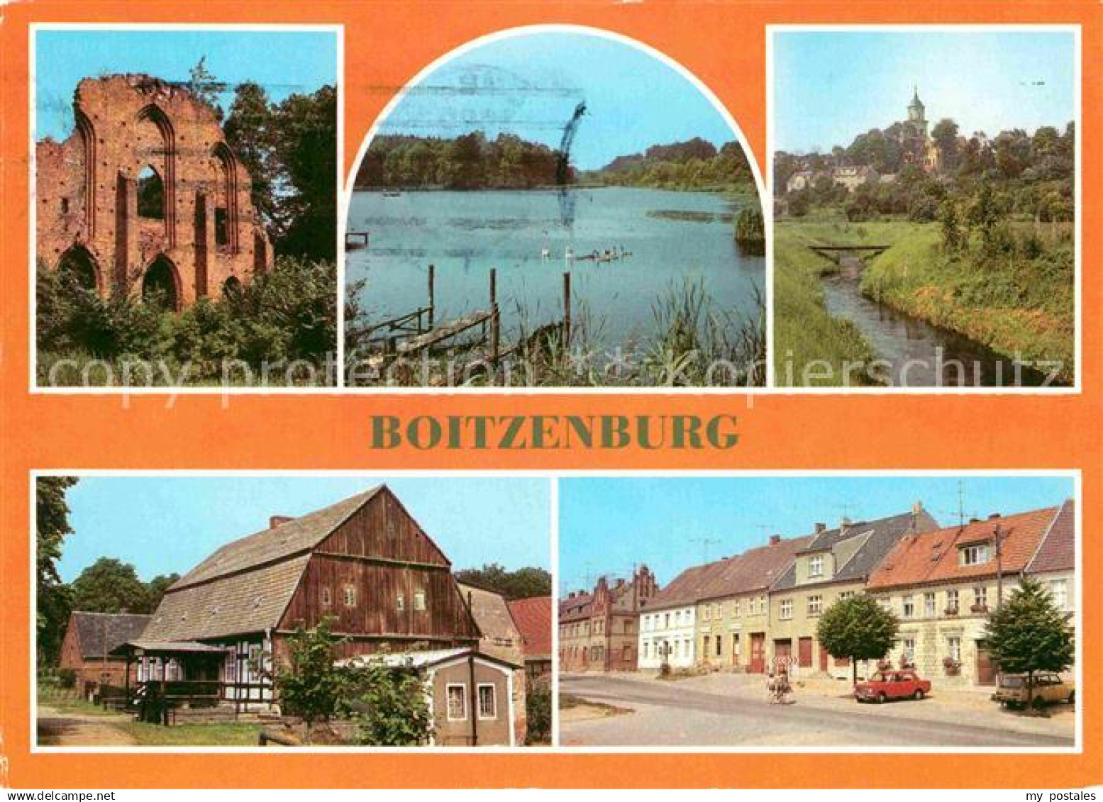 Boitzenburg Klosterruine Am Haussee Teilansicht Produktionsmuseum Klostermuehle