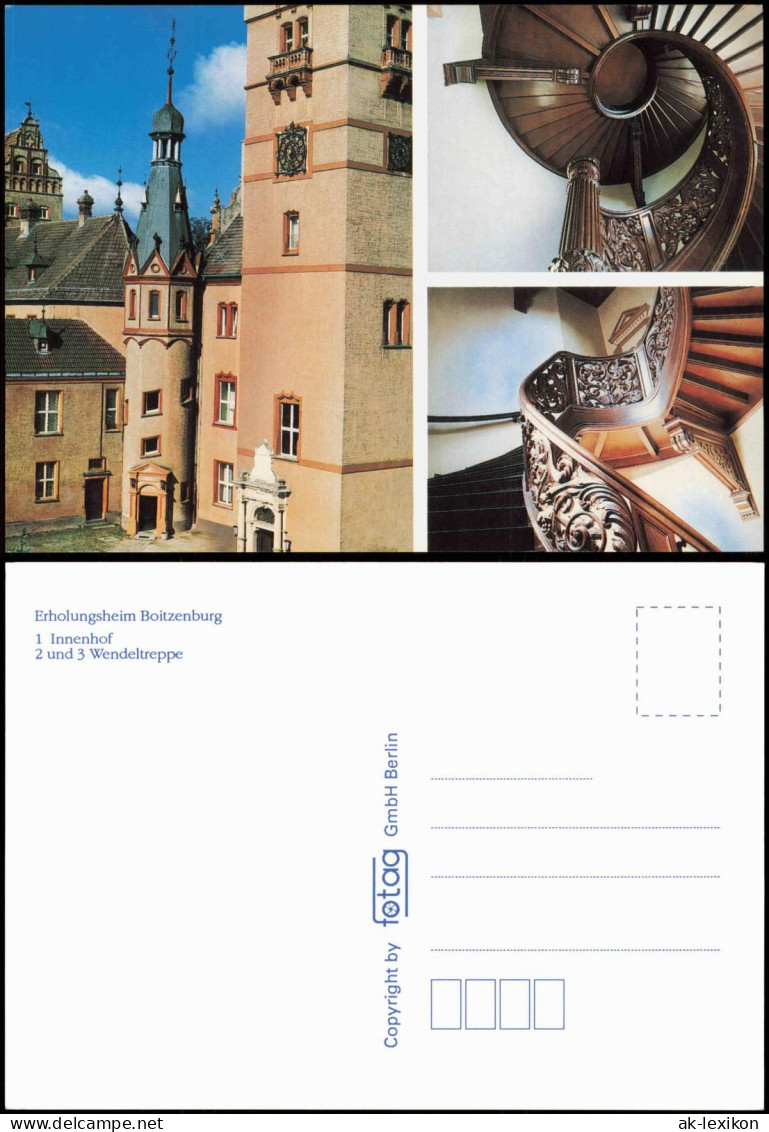 Boitzenburger Land Erholungsheim Boitzenburg Wendeltreppe und Innenhof 2000