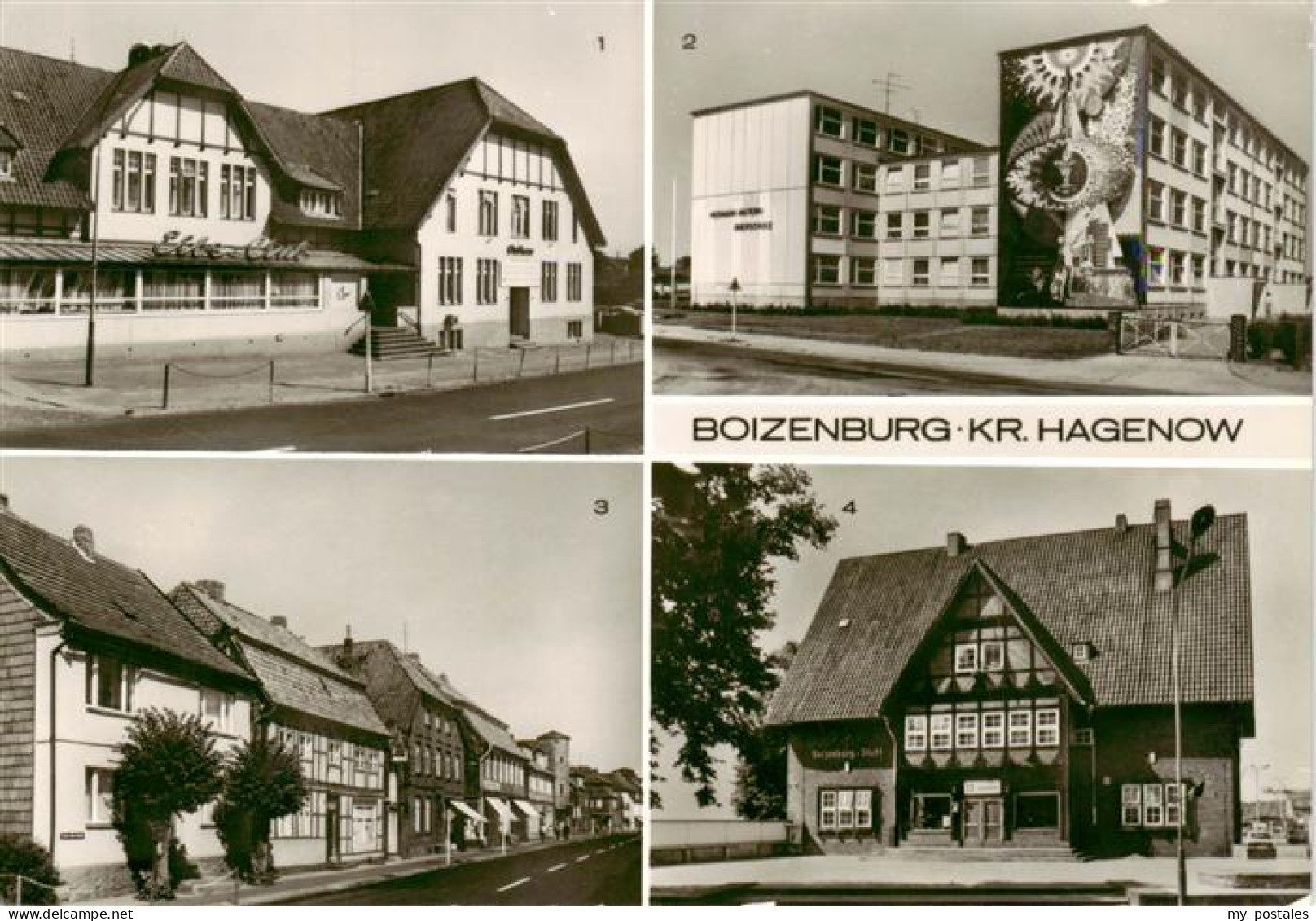Boizenburg Elbe Klubhaus des VEB Elbe Werften Hermann Matern Oberschule Clara Ze