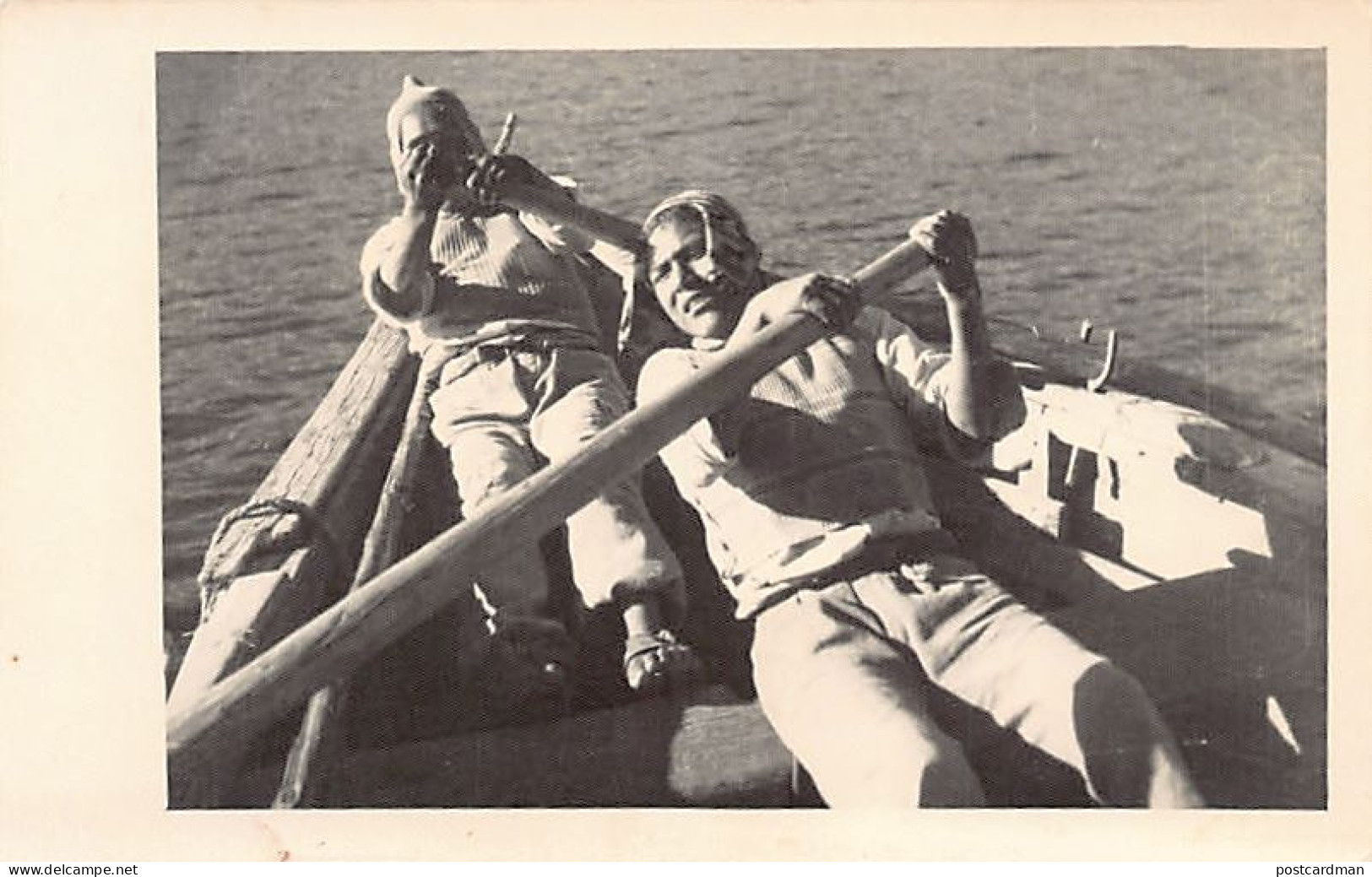 Bolivia - Remadores indios - POSTAL FOTO - Ed. Foto Linares