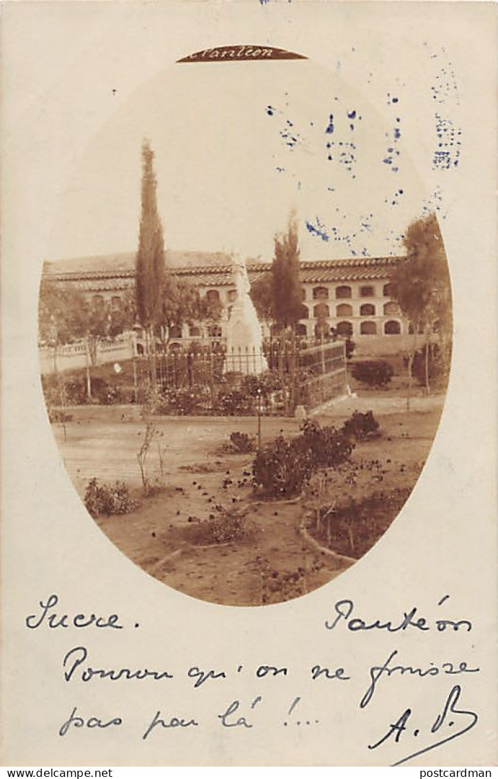 Bolivia - SUCRE - El Panteón - POSTAL FOTO Año 1905 - Ed. desconocido
