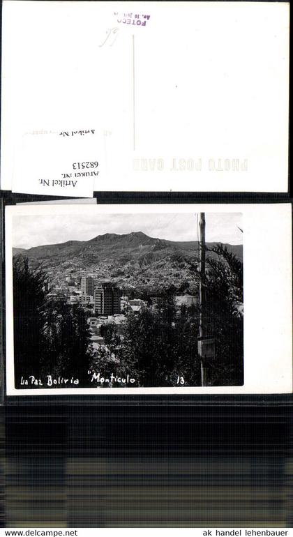 682513 Bolivia Bolivien La Paz Monticulo