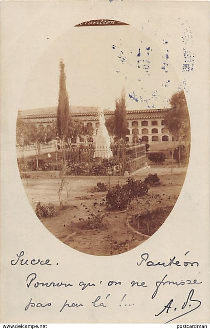 Bolivia - SUCRE - El Panteón - POSTAL FOTO Año 1905 - Ed. desconocido