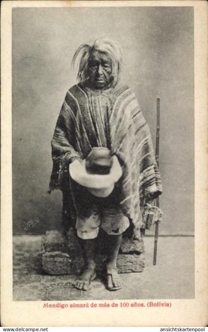 CPA Bolivien, einheimische Hundertjährige