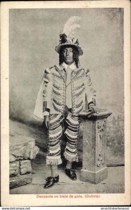 CPA Bolivien, Tänzer im Kostüm