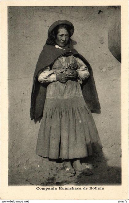 PC BOLIVIA, COMPANIA HUANCHACA DE BOLIVIA, Vintage Postcard (b60542)