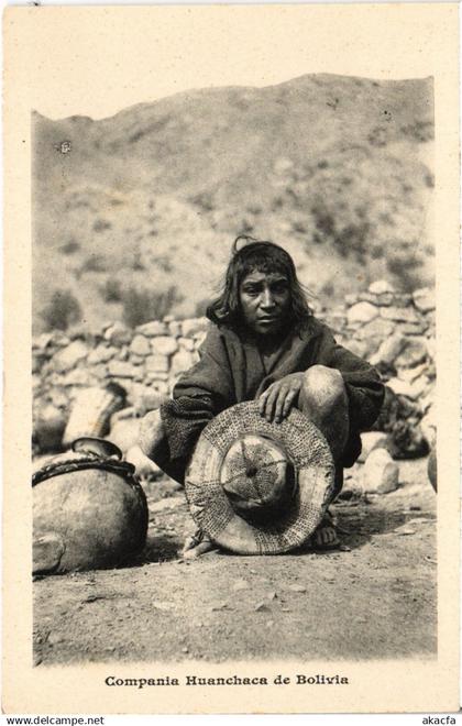 PC BOLIVIA, COMPANIA HUANCHACA DE BOLIVIA, Vintage Postcard (b60543)