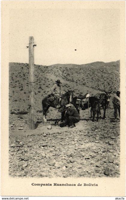 PC BOLIVIA, COMPANIA HUANCHACA DE BOLIVIA, Vintage Postcard (b60548)