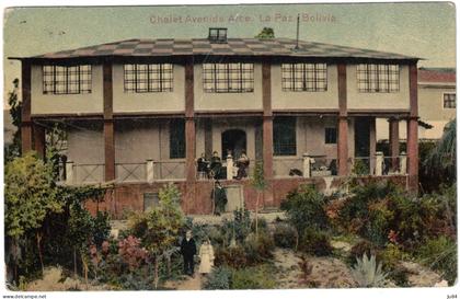 Bolivie - Bolivia - La Paz - Chalet Avenida Arce - Carte Postale avec correspondance - 11 avril 1912