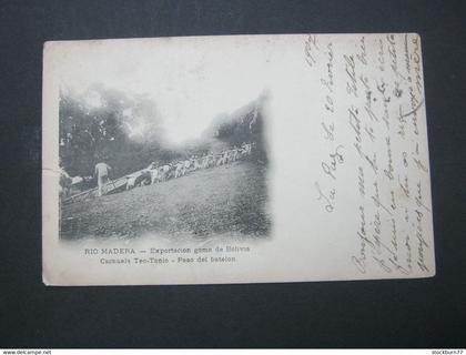 BOLIVIEN , RIO MADERA    ,  schöne Karte  um 1907