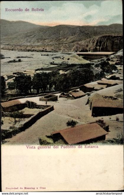CPA Estarca Bolivien, Vista general del Pueblito de Estarca