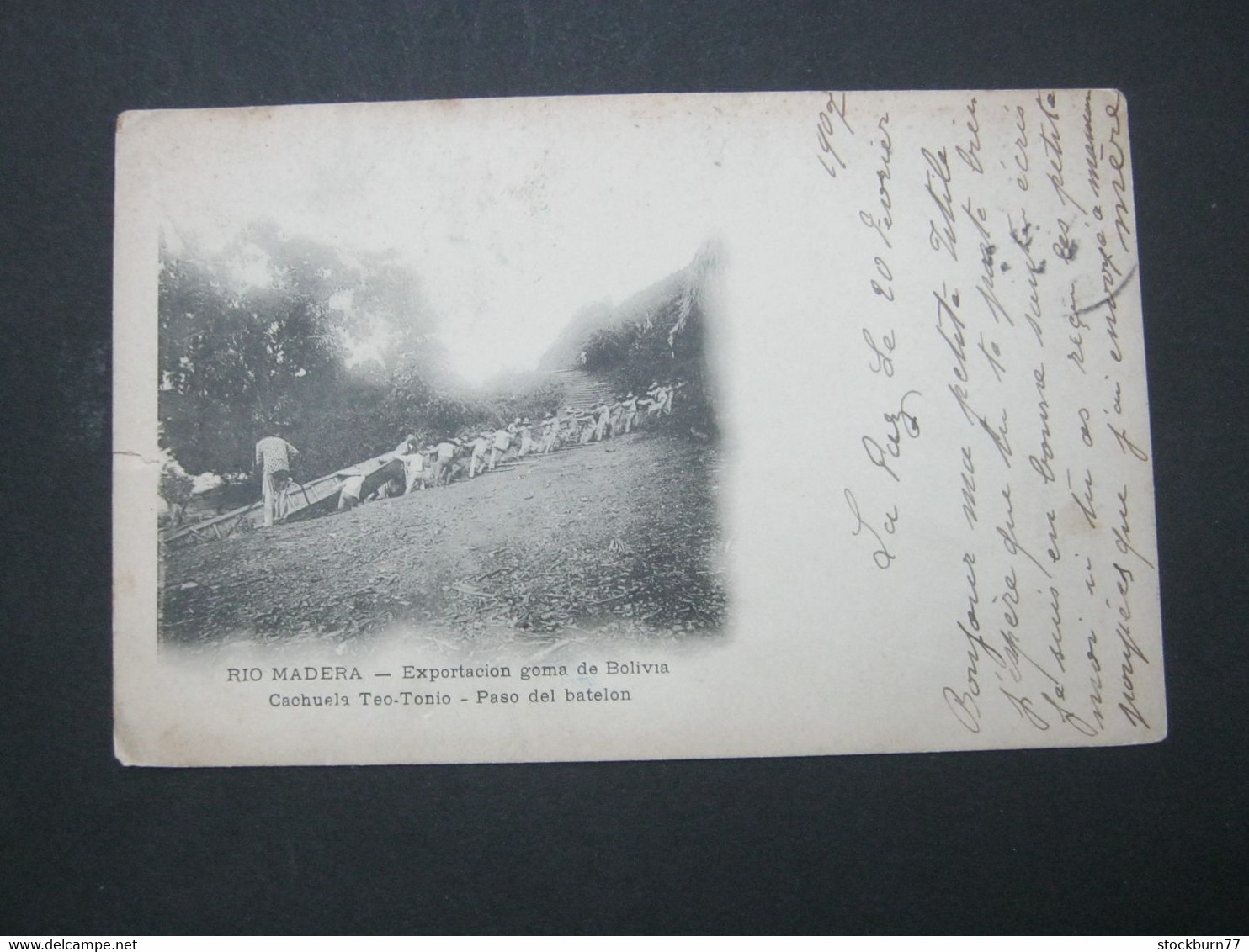 BOLIVIEN , RIO MADERA    ,  schöne Karte  um 1907