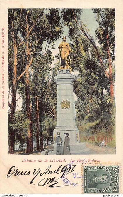 Bolivia - LA PAZ - Estatua de la Libertad - Ed. De Notta & Ca.