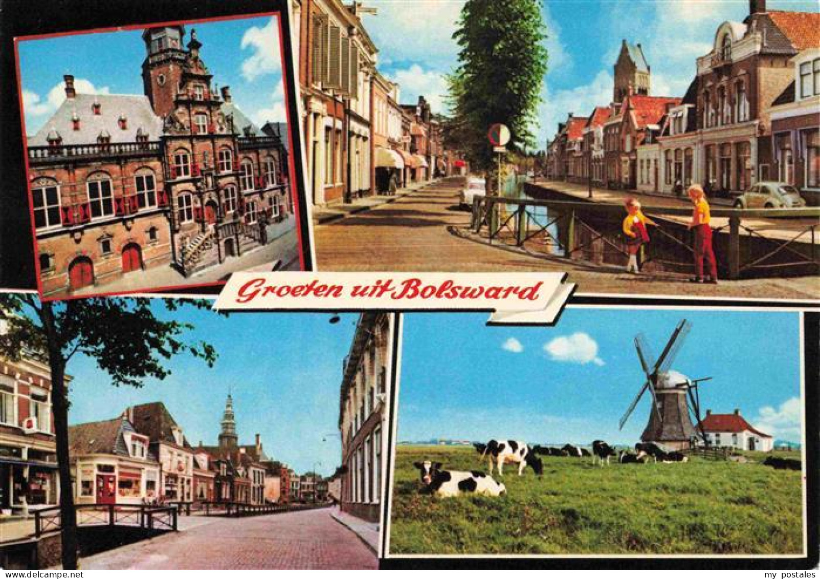 Bolsward Boalsert Friesland NL Ortsansichten Windmuehle