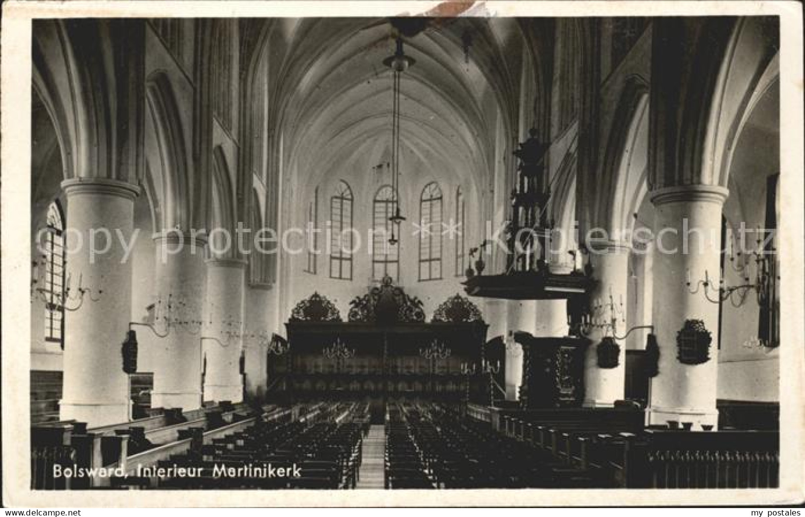 Bolsward Boalsert Interieur Martinikerk Kirche