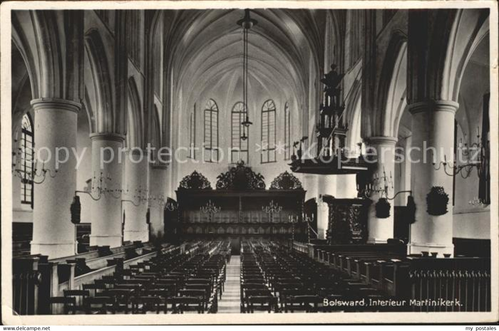 Bolsward Boalsert Interieur Martinikerk Kirche
