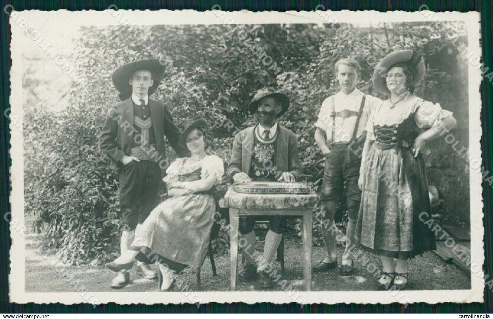 Bolzano Alto Adige Costumi PIEGHINA Foto cartolina QZ8419
