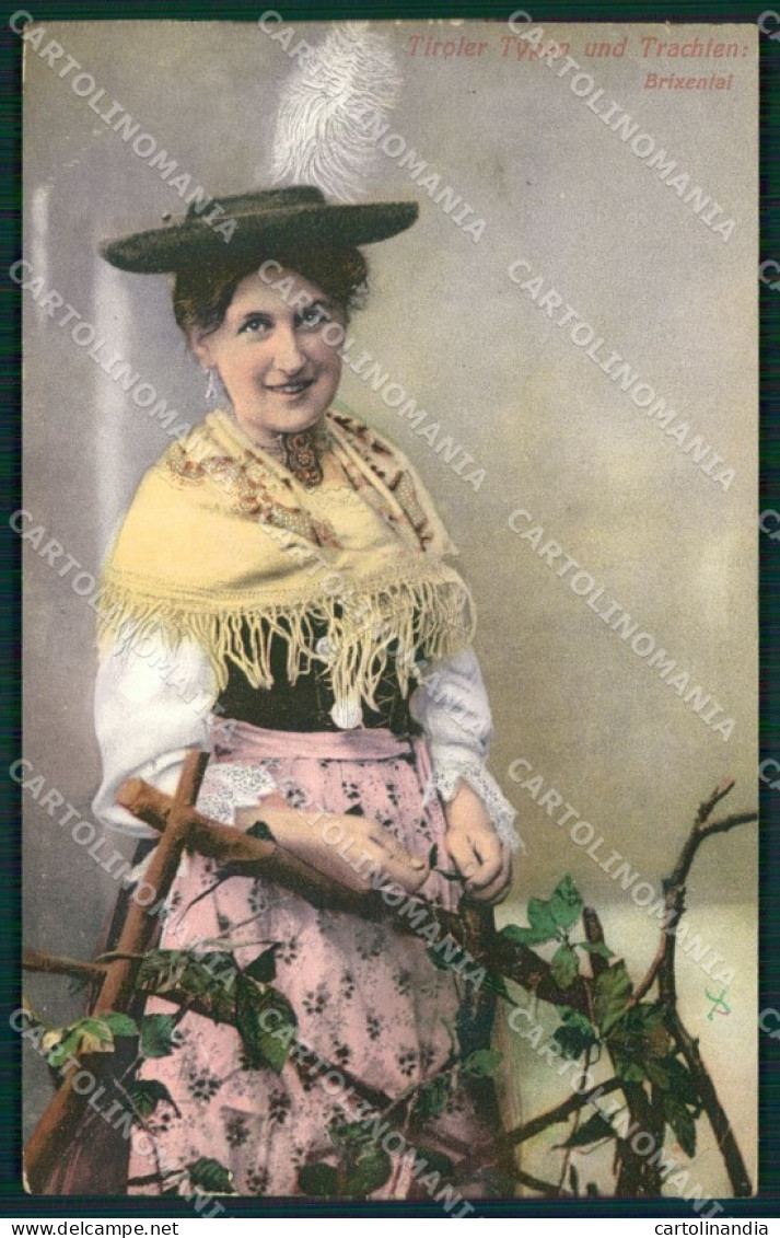 Bolzano Brixental Alto Adige Costumi cartolina QZ8415