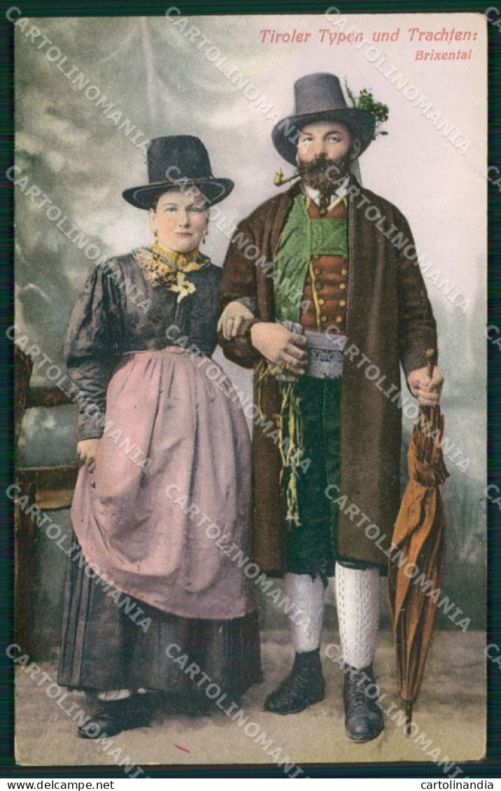 Bolzano Brixental Alto Adige Costumi cartolina QZ8416