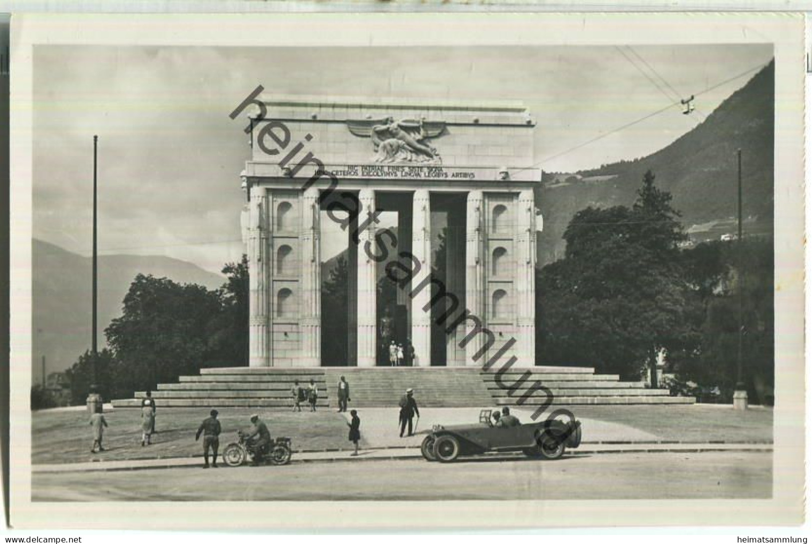 Bolzano - Monumento alla Vittoria - Foto-Ansichtskart - Editore Lor. Fränzl Bolzano 30er Jahre