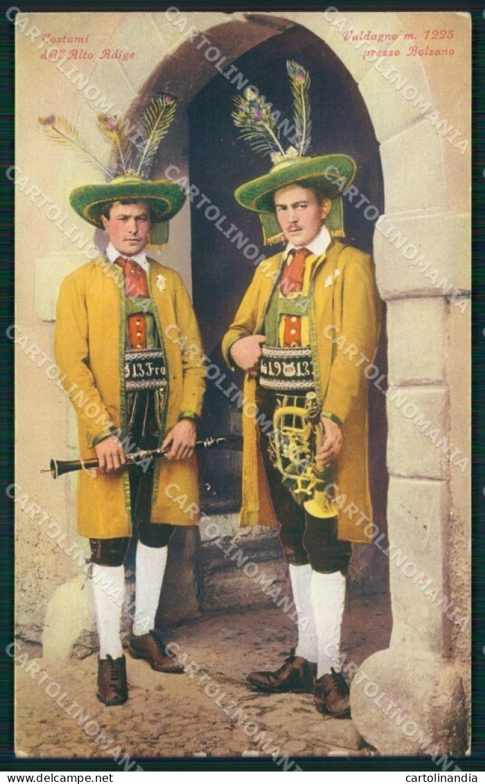 Bolzano Valdagno Alto Adige Costumi cartolina QZ8417