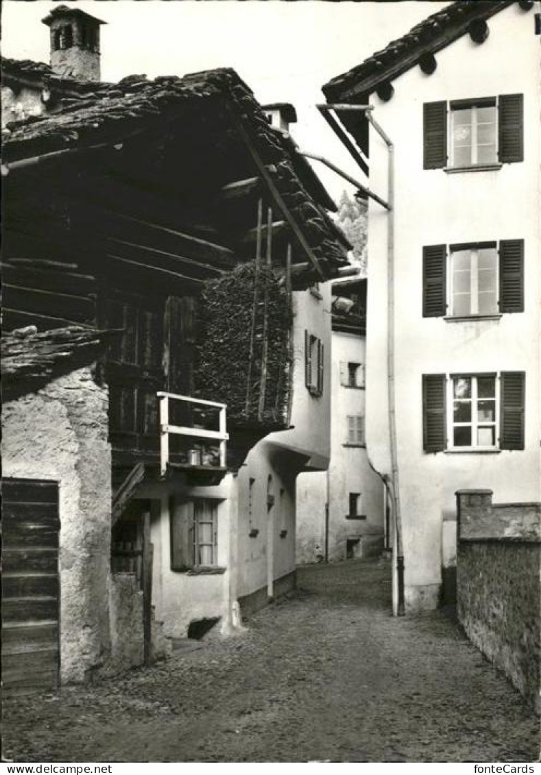 Bondo Graubuenden Dorfpartie