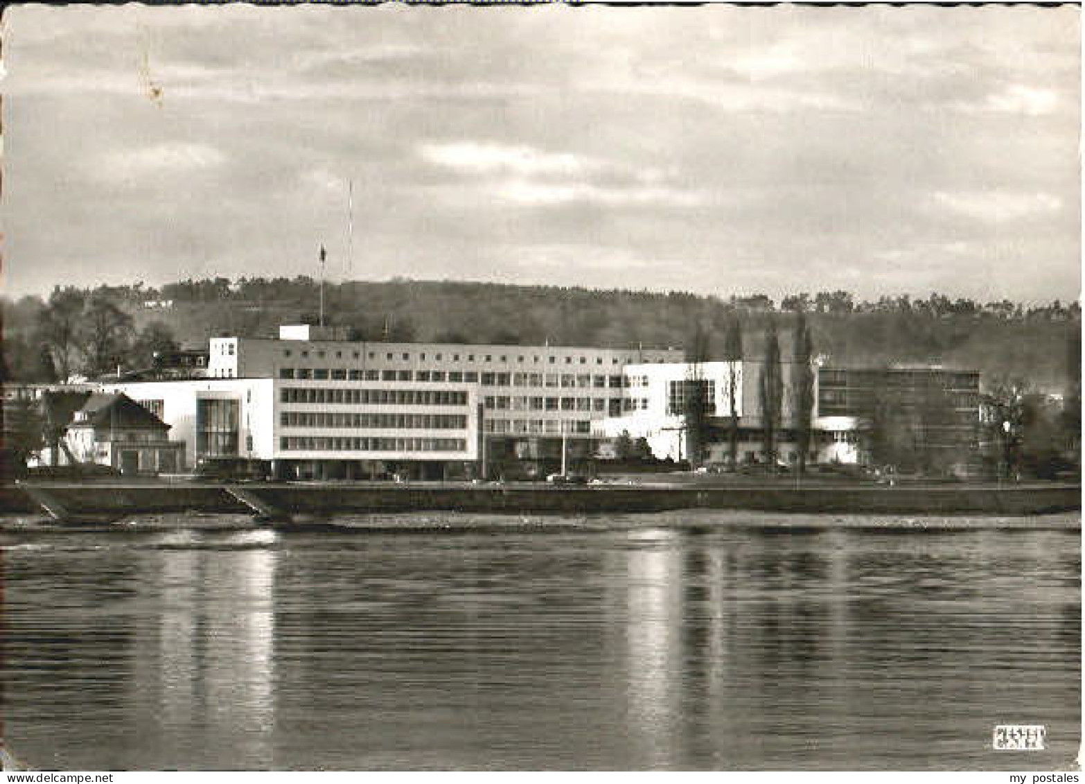Bonn Rhein Bonn Bundeshaus x 1956