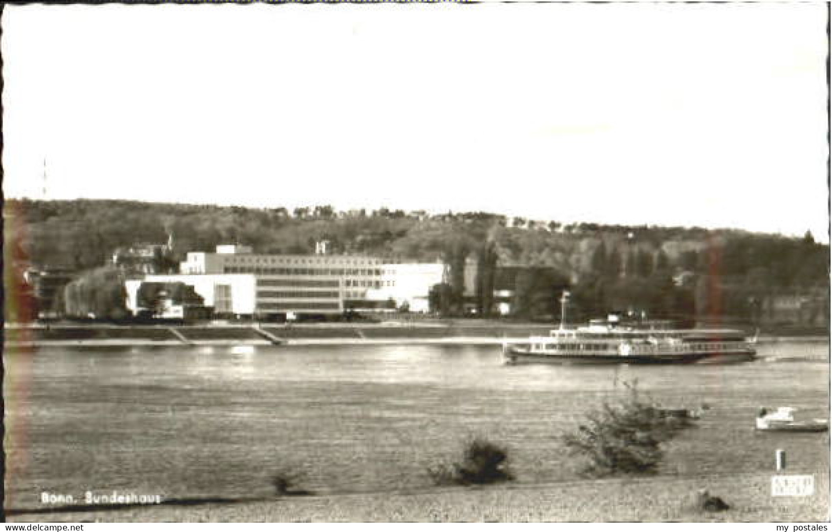 Bonn Rhein Bonn Bundeshaus x 1968
