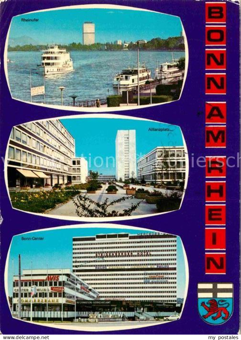 Bonn Rhein Bonn-Center Allianzpltaz Rheinufer
