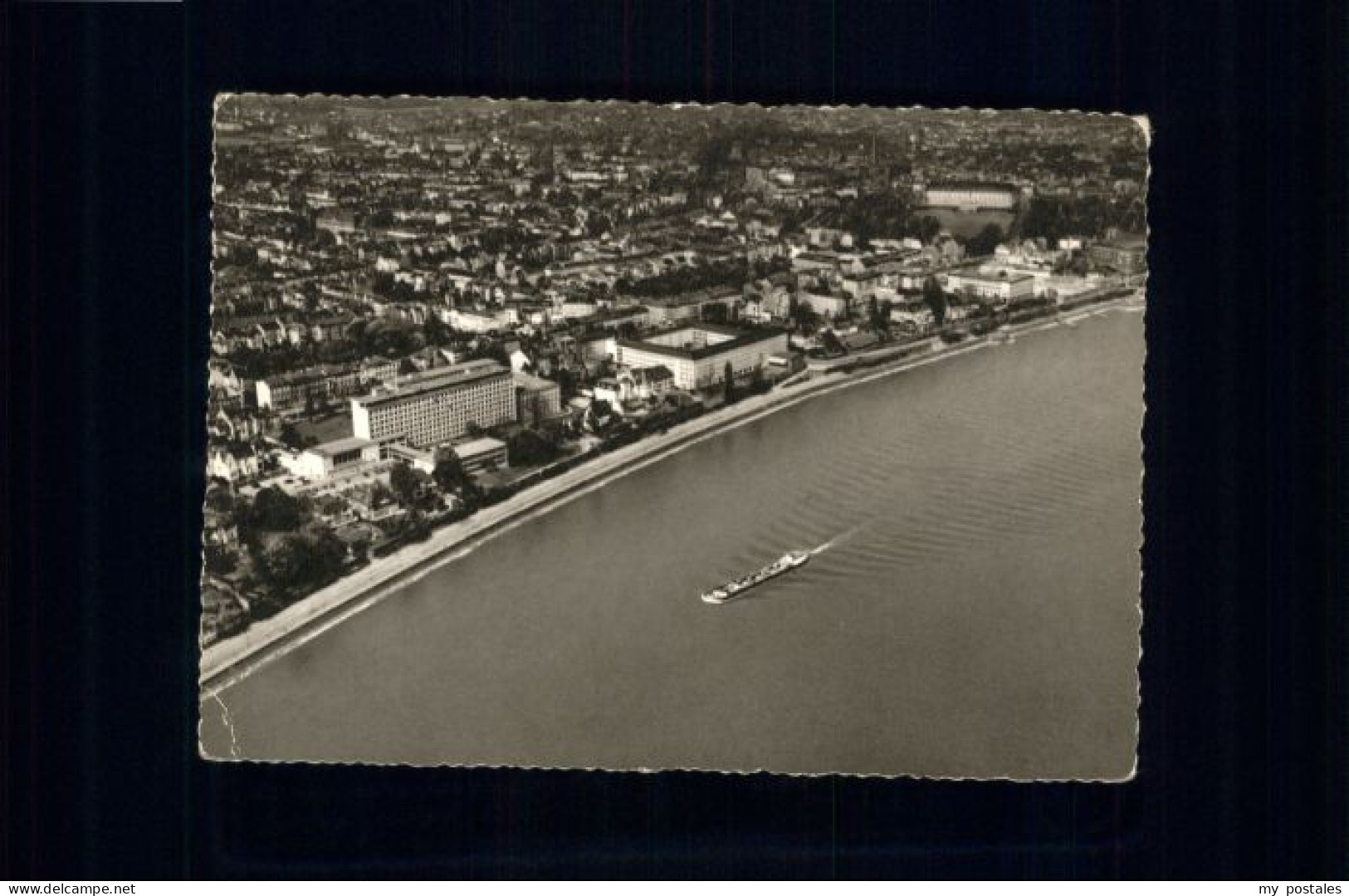 Bonn Rhein Bonn Fliegeraufnahme Bundeshaus