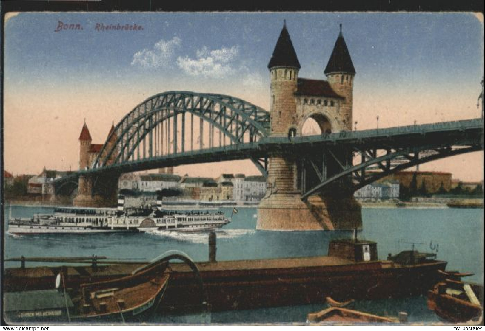 Bonn Rhein Bonn Rheinbruecke Dampfer