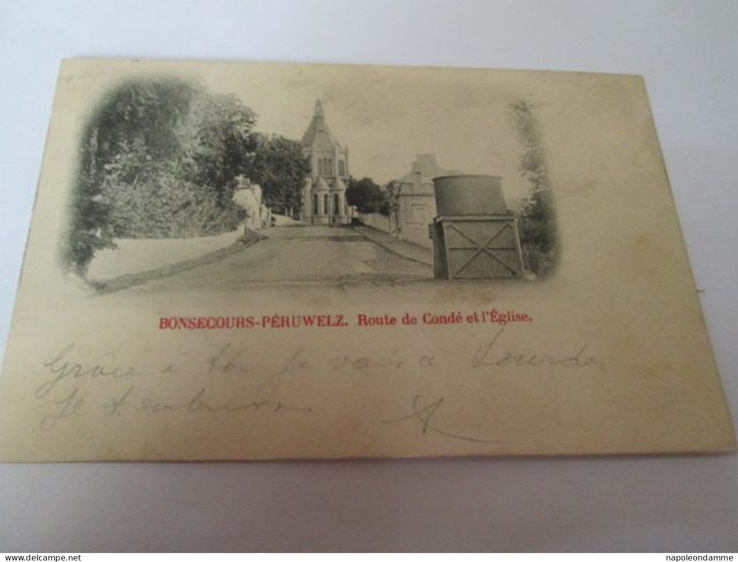 Bonsecours Peruwelz, Route de Condé et l'Eglise