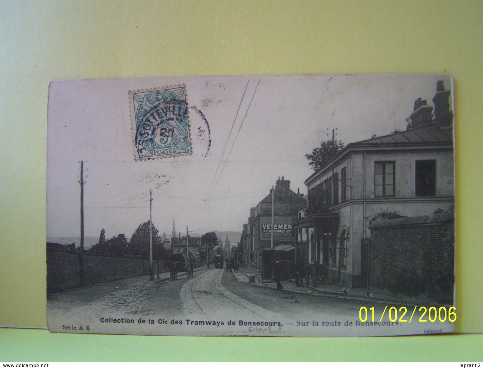 BONSECOURS (SEINE MARITIME) SUR LA ROUTE DE BONSECOURS.