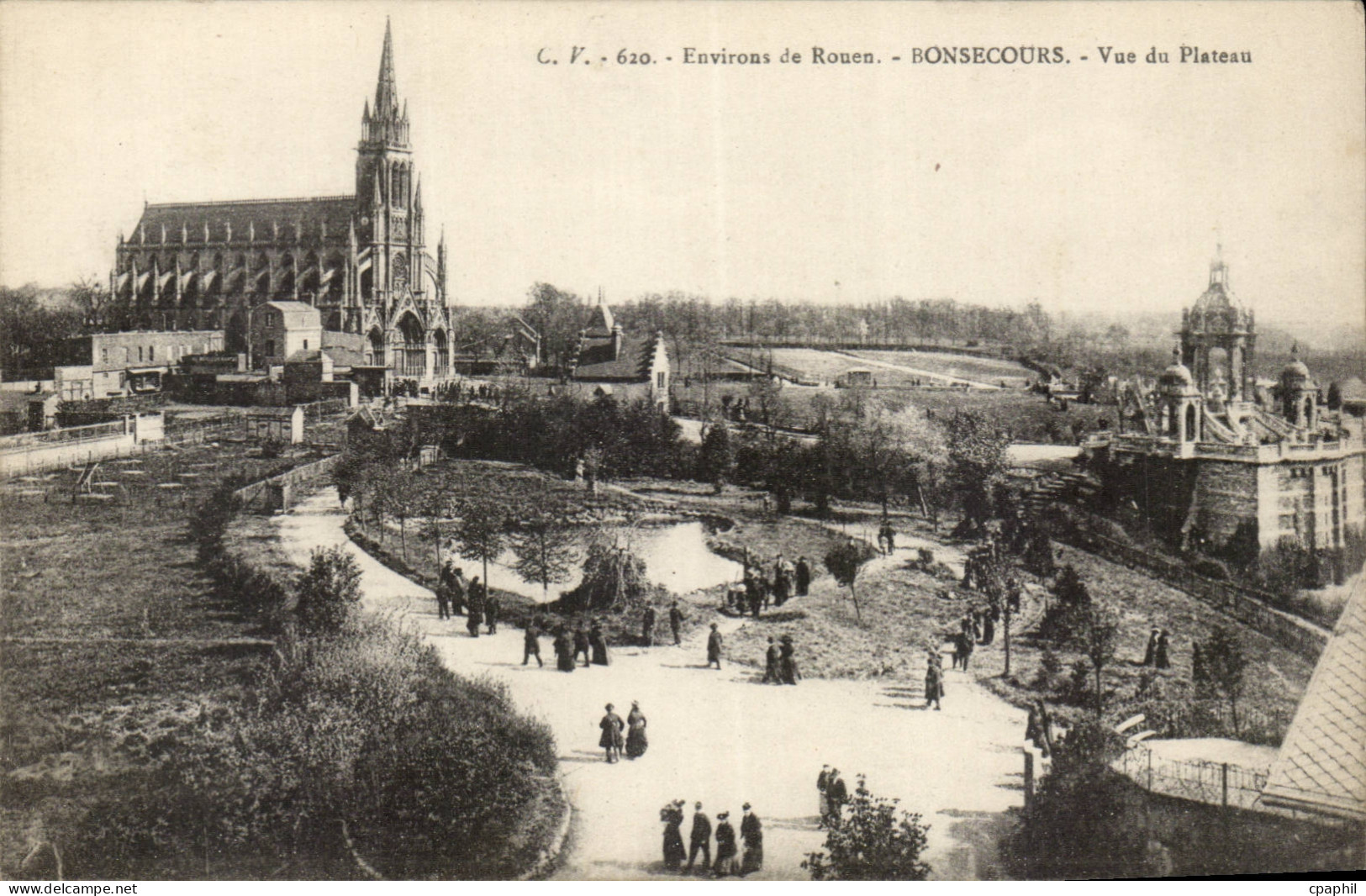 Bonsecours - Vue du Plateau - CPA