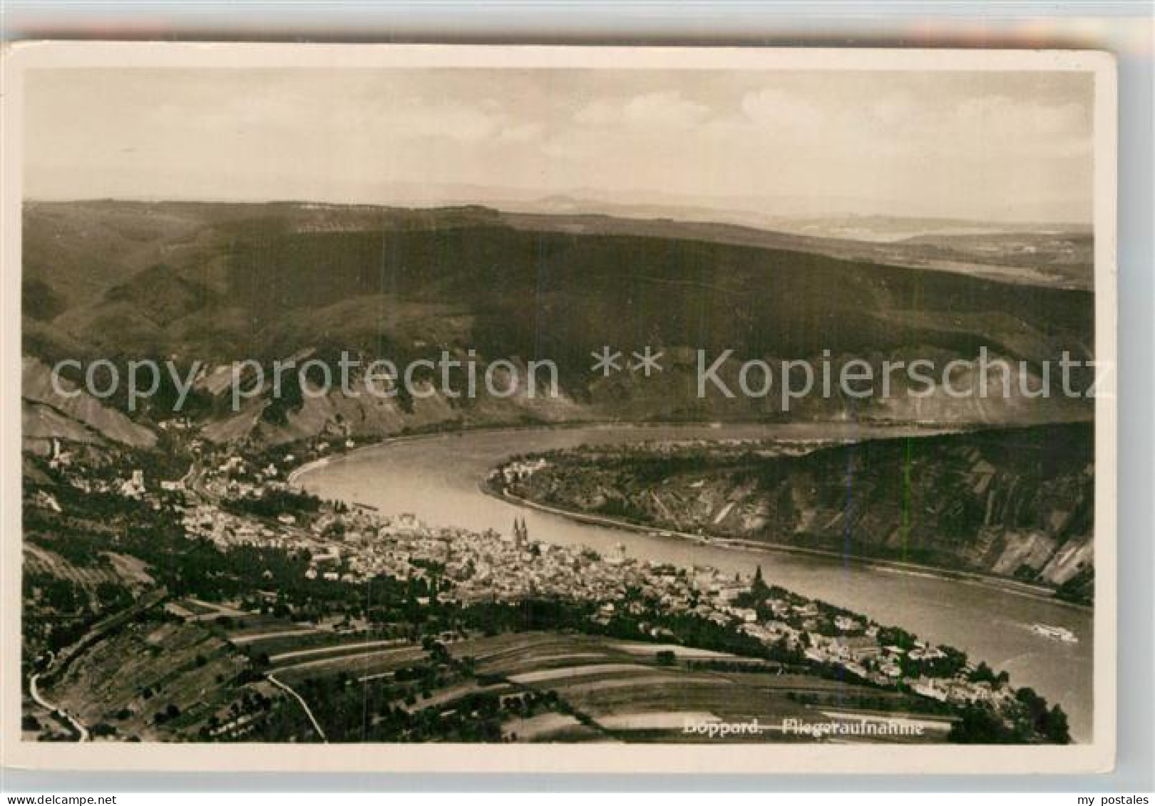 Boppard Rhein Fliegeraufnahme