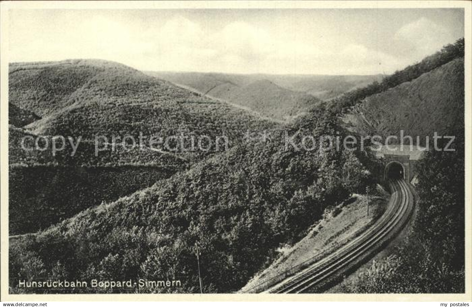 Boppard Rhein Hunsrueckbahn Boppard Simmern Eisenbahn Tunnel