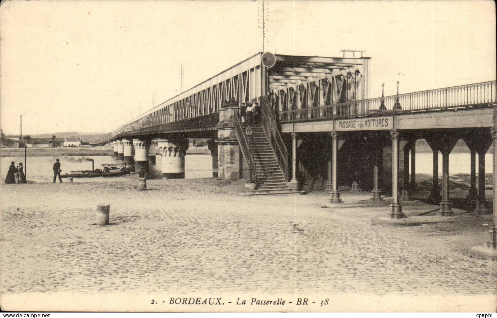 Bordeaux - la Passerelle - CPA