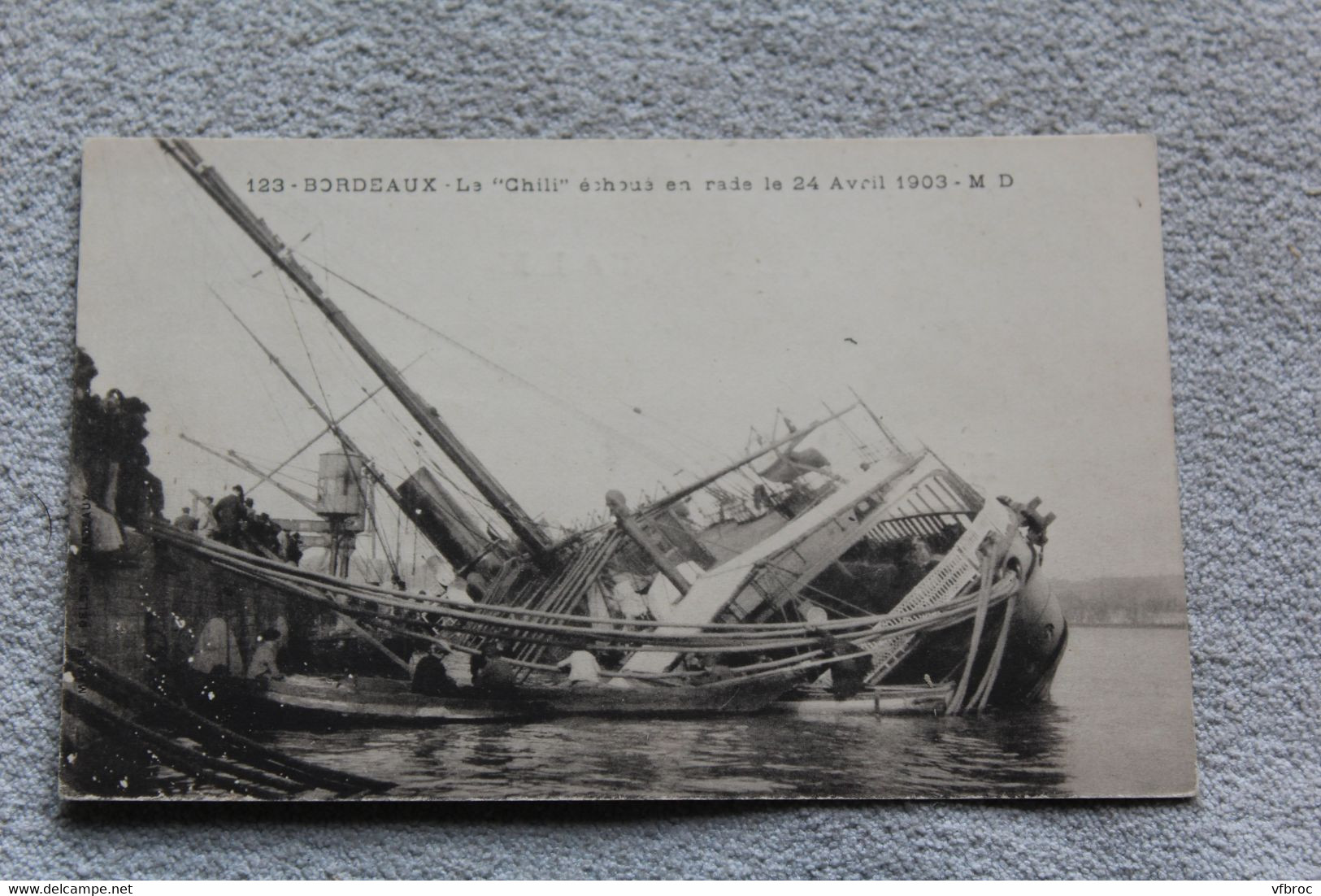 Bordeaux, le Chili écoué en rade le 24 avril 193, Gironde 33