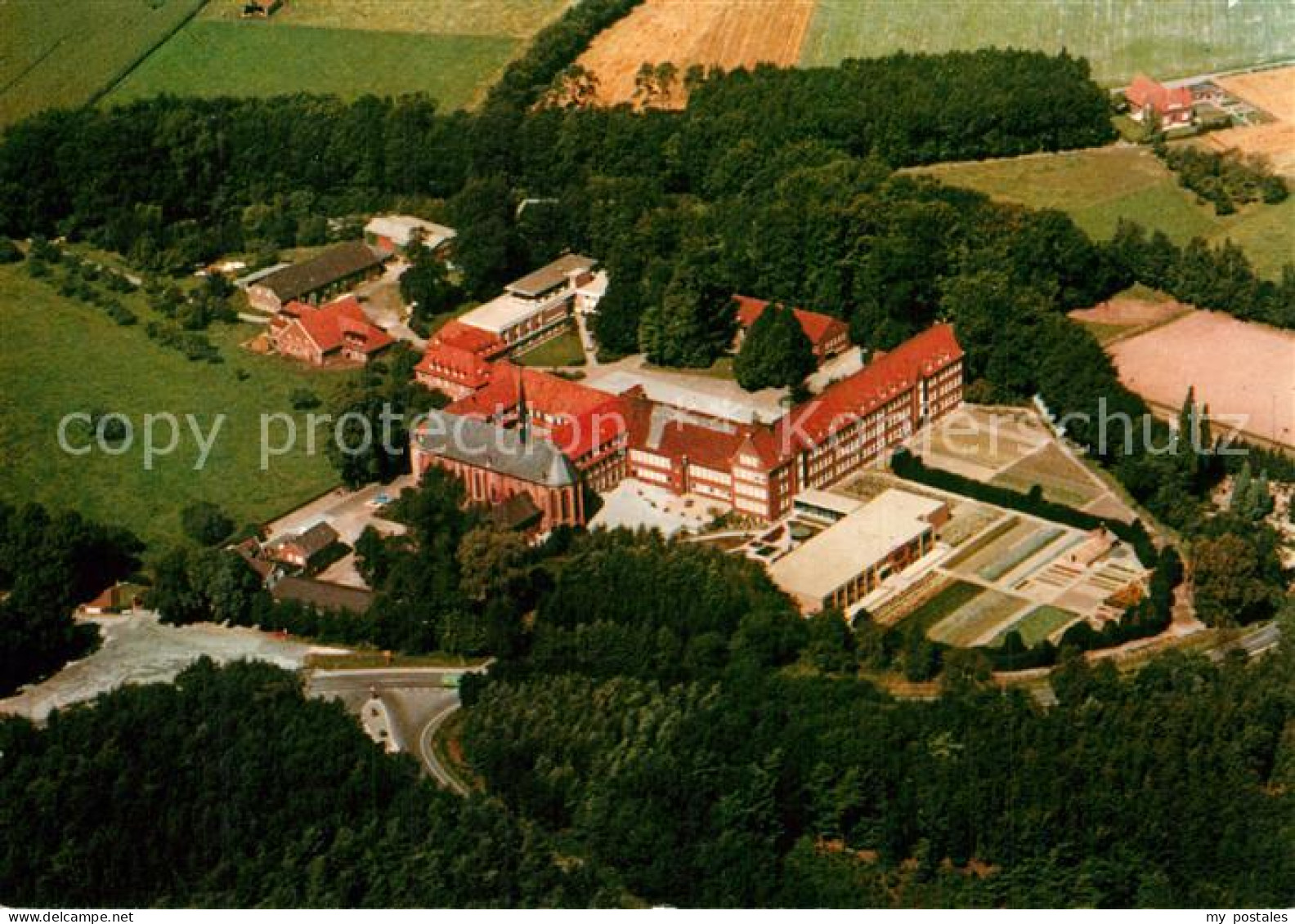 Borken Westfalen Oblatenkloster Mariengarden Fliegeraufnahme