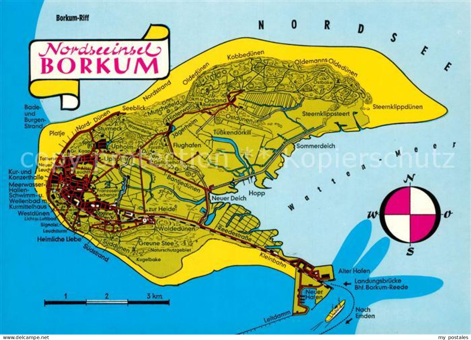 Borkum Landkarte