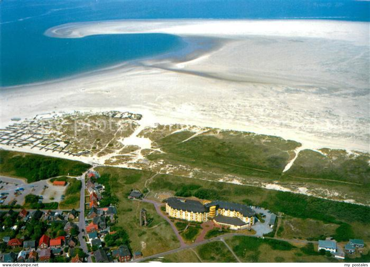 BORKUM Nordseebad Niedersachsen Knappschafts Klinik Borkum Fliegeraufnahme