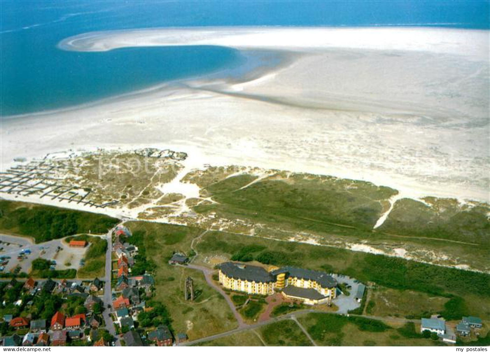 BORKUM Nordseebad Niedersachsen Knappschafts Klinik Borkum Fliegeraufnahme