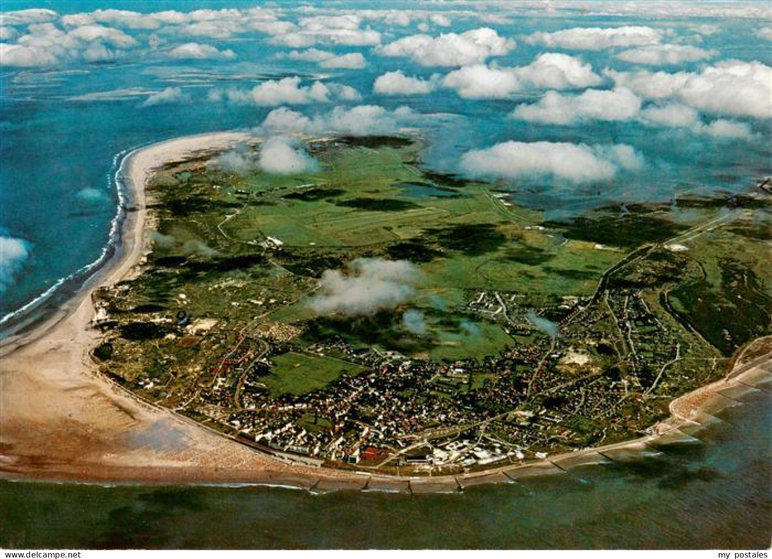 Borkum Nordseeheilbad Fliegeraufnahme