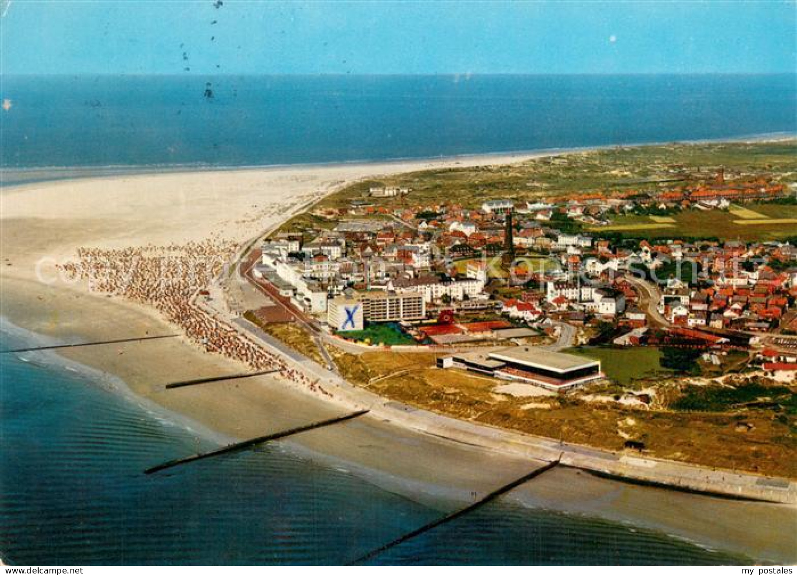 Borkum Nordseeheilbad Fliegeraufnahme