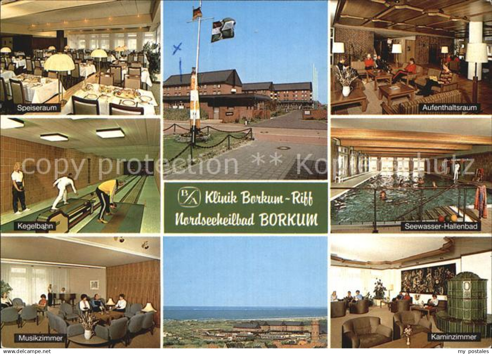 Borkum Rehazentrum Klinikum Borkum Riff Kegeln Musik Kaminzimmer Hallenbad