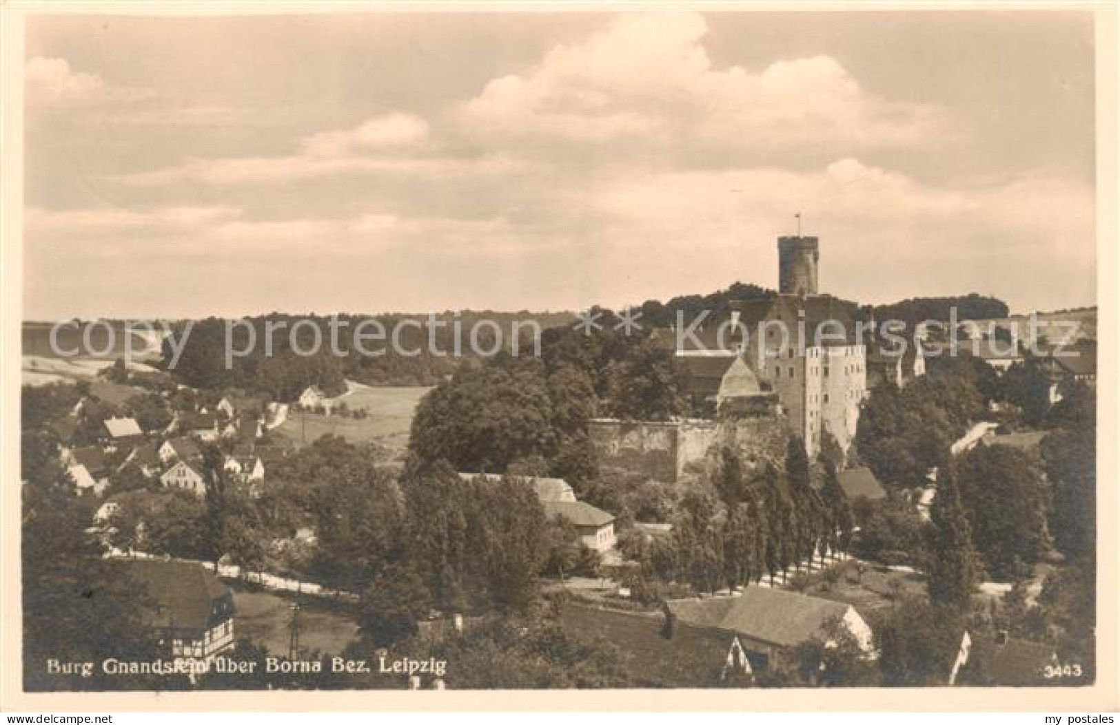 Borna  Leipzig Burg Gnandstein Panorama