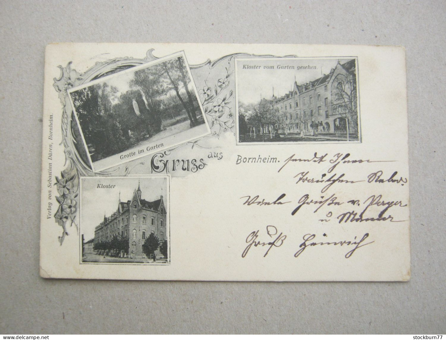 BORNHEIM , seltene  Ansichtskarte um 1904