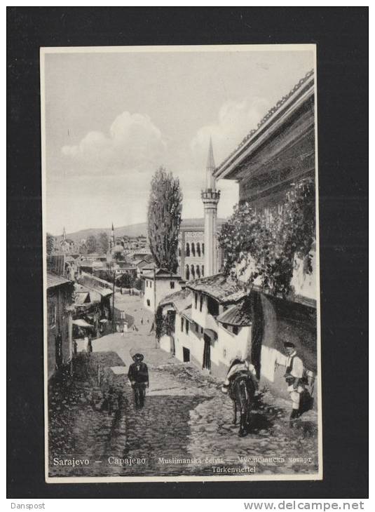 Bosnia and Herzegovina PPC Sarajevo Moslem quarters