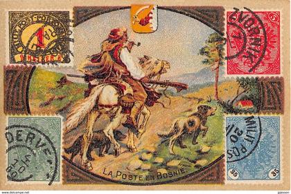 BOSNIE - HERZEGOVINE  "LA POSTE EN BOSNIE"  CHROMO - TAPIOCA INDIEN