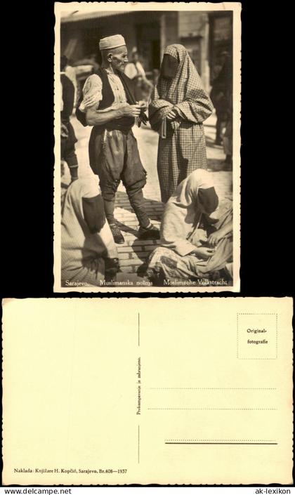 Bosnien  Herzegowina Verschleierte Typen Trachten Bosnien Native Scene 1940